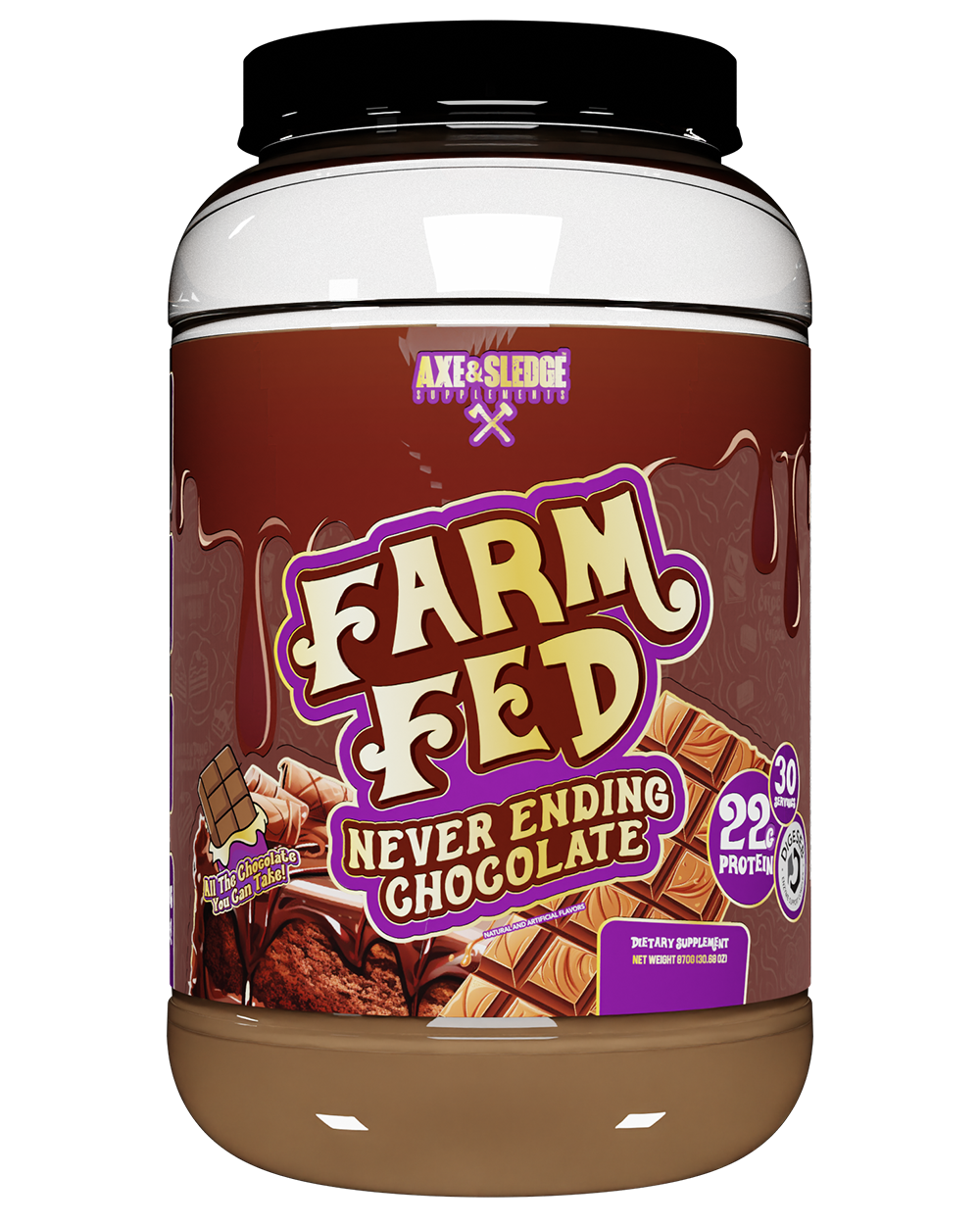 Fed de ferme de haches et de traîneaux
