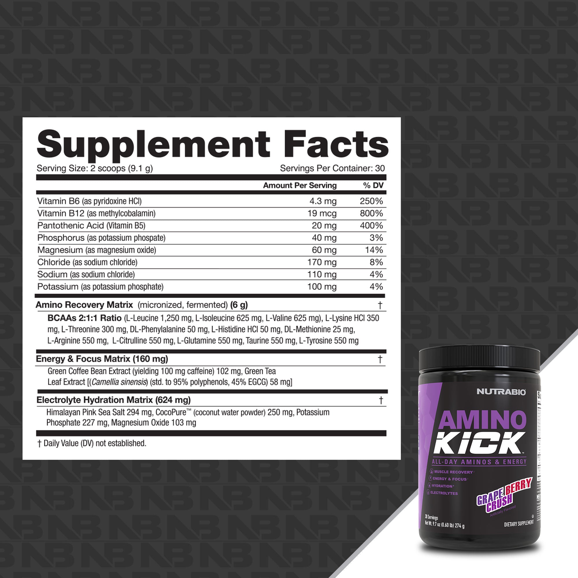 Nutrabio Amino Kick - 30 portions
