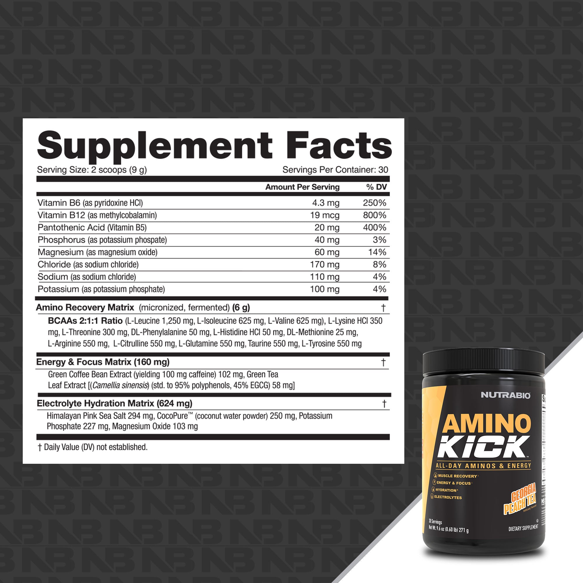 Nutrabio Amino Kick - 30 portions