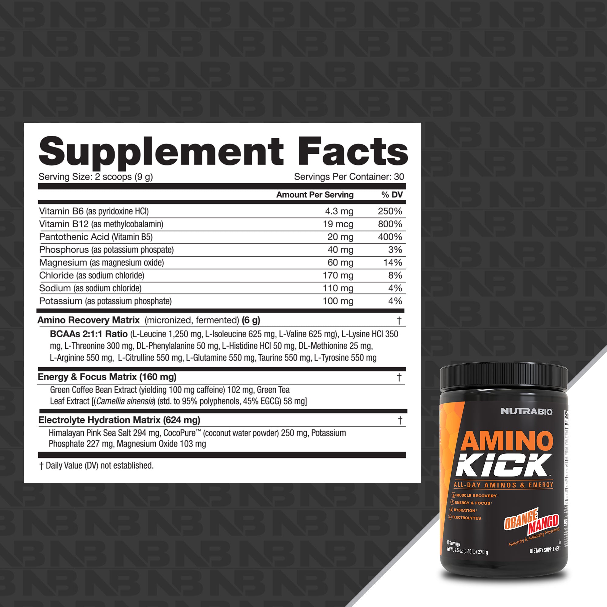 Nutrabio Amino Kick - 30 portions