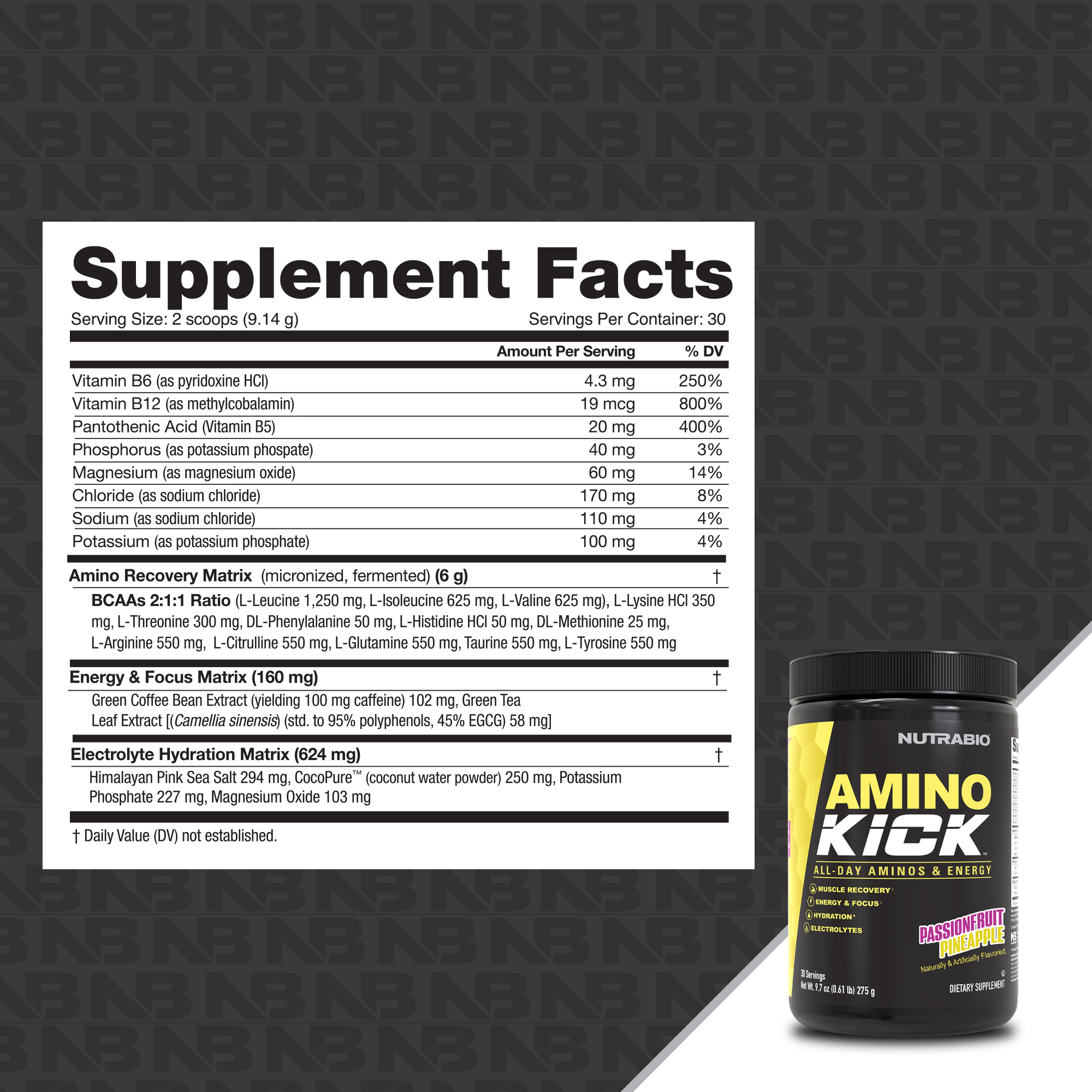 Nutrabio Amino Kick - 30 portions