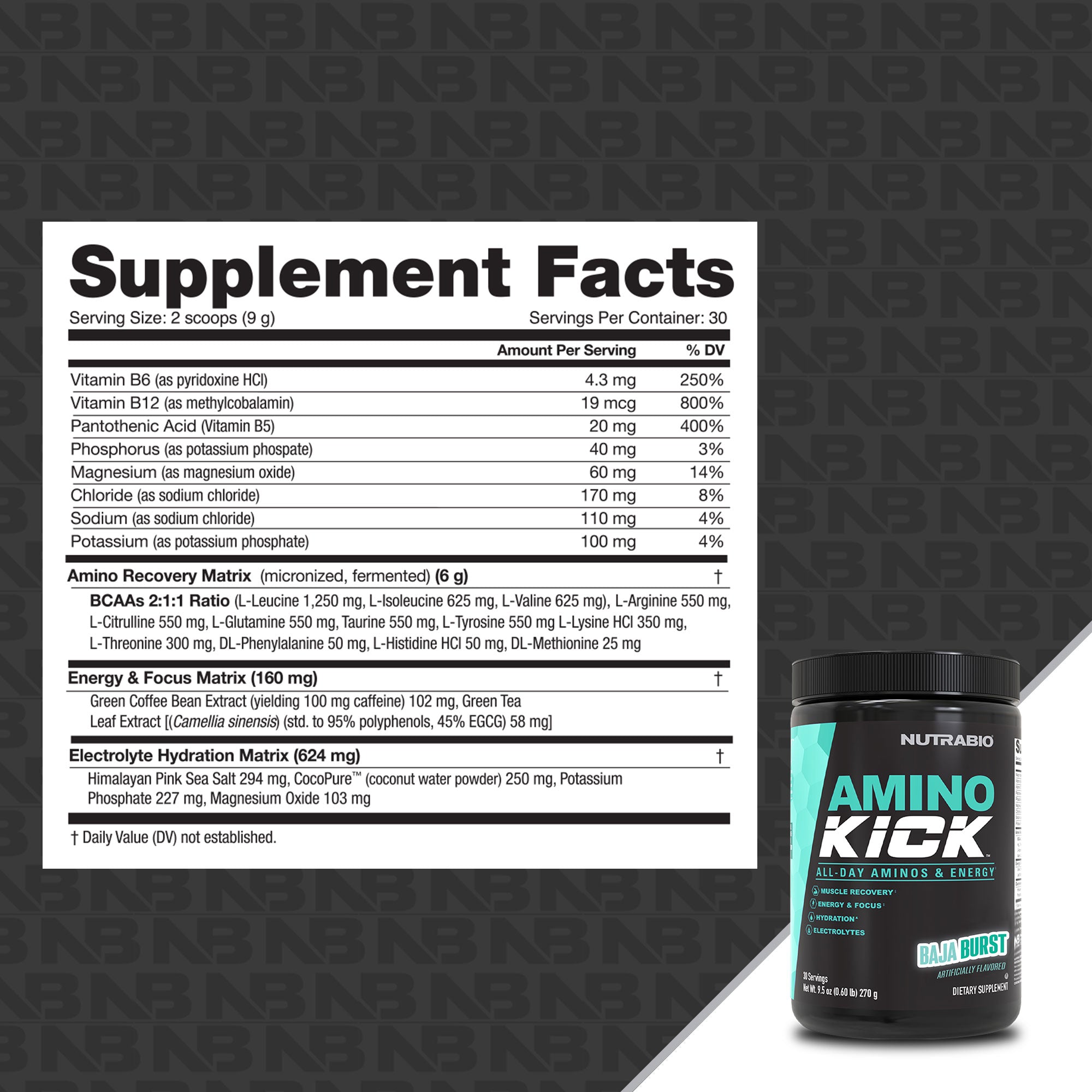 Nutrabio Amino Kick - 30 portions
