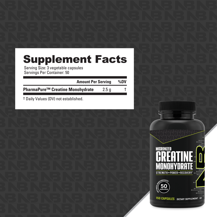 Gélules de Créatine Monohydrate NutraBio