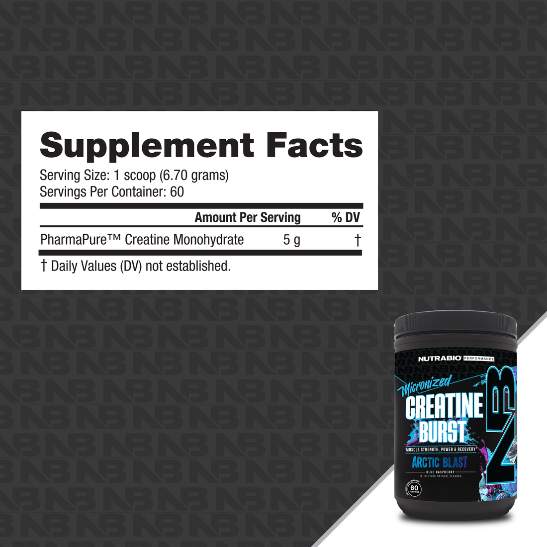 NutraBio Créatine Burst