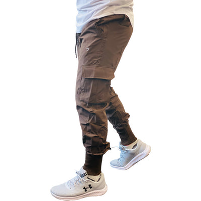 Pantalon cargo fuselé coupe slim « Motivate » de HD Apparel