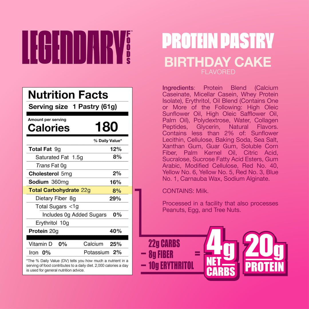 Pâtisserie protéinée Legendary Foods