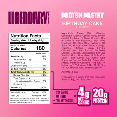 Pâtisserie protéinée Legendary Foods