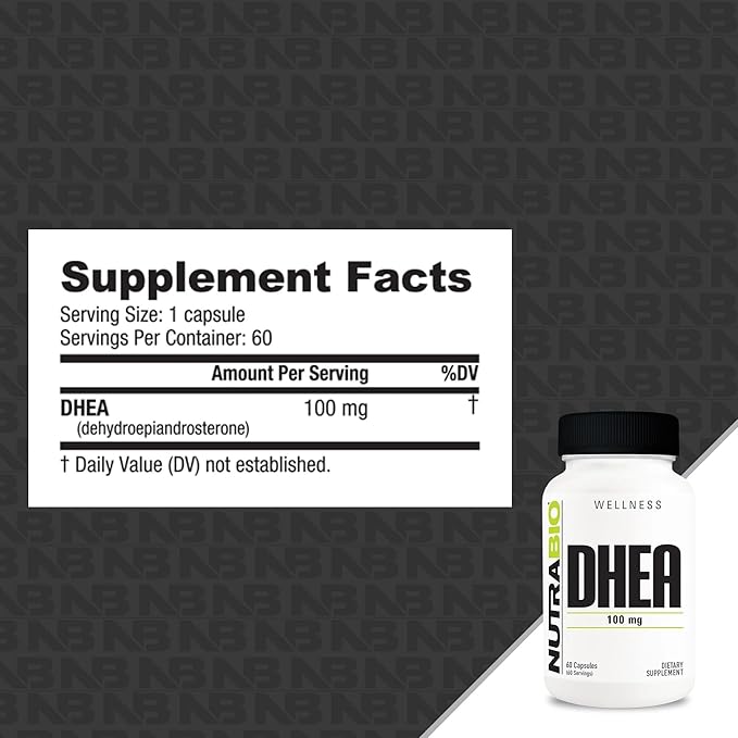 NutraBio DHEA (100 mg)