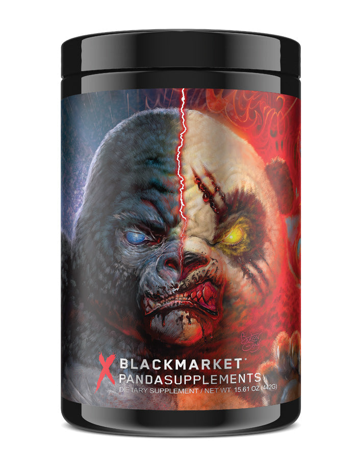 PANDAS BLOOD - Collaboration limitée Panda vs Gorille - Ours Gummy Rouge