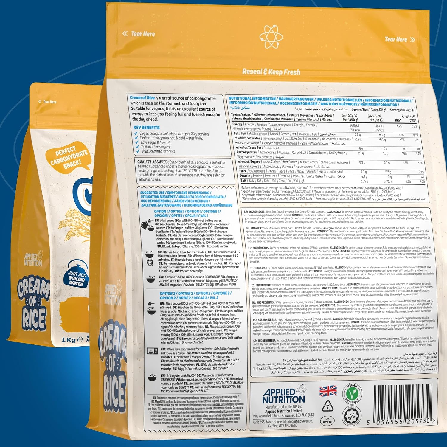 Applied Nutrition Crème de Riz