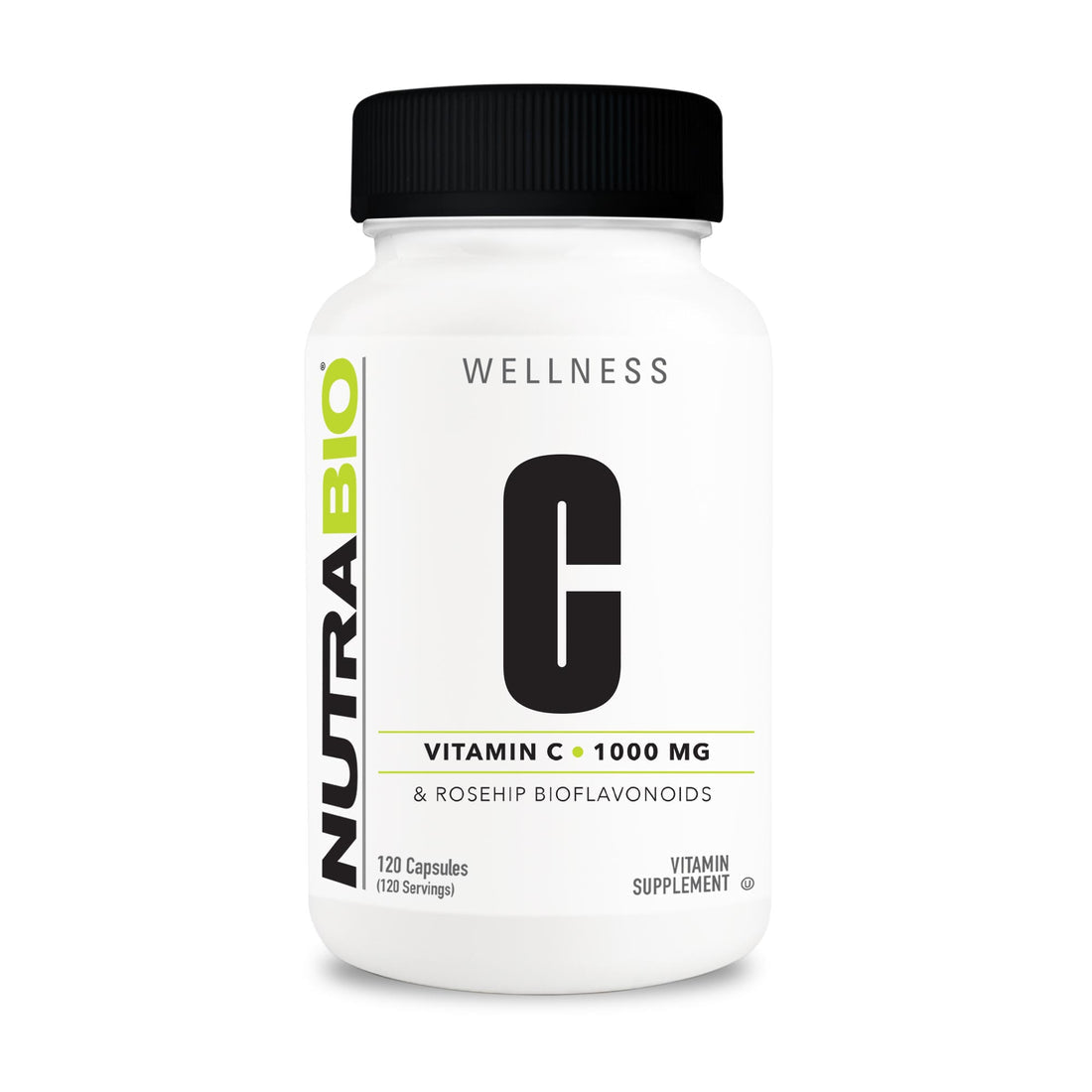 NutraBio Vitamine C 1000mg avec Cynorhodon