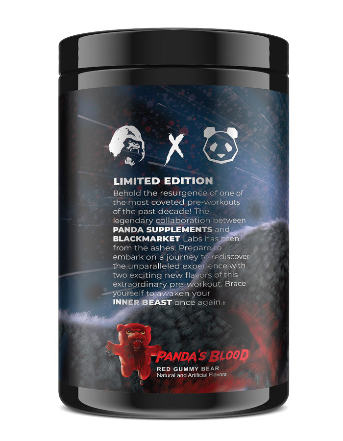PANDAS BLOOD - Collaboration limitée Panda vs Gorille - Ours Gummy Rouge