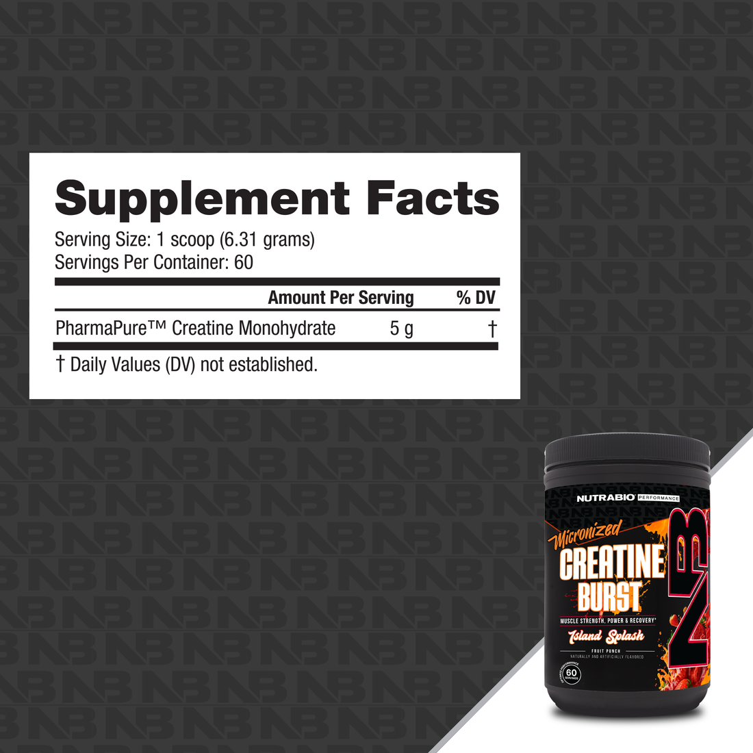 NutraBio Créatine Burst