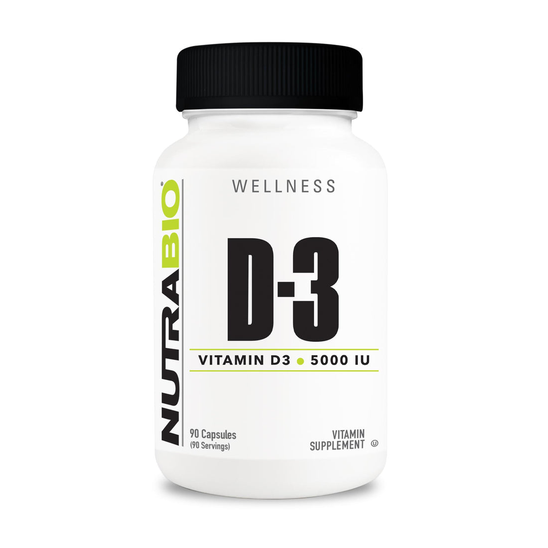 NutraBio Vitamine D (5000 UI)