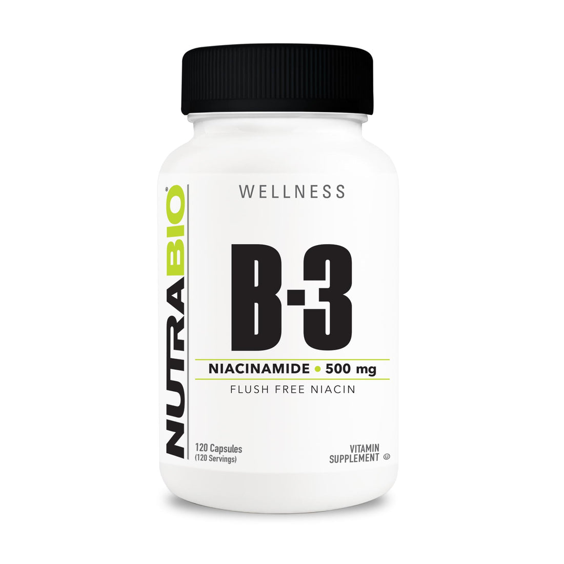 NutraBio Niacinamide (B-3)(500 mg)