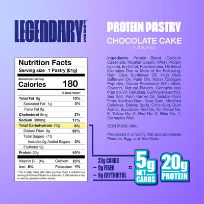 Pâtisserie protéinée Legendary Foods