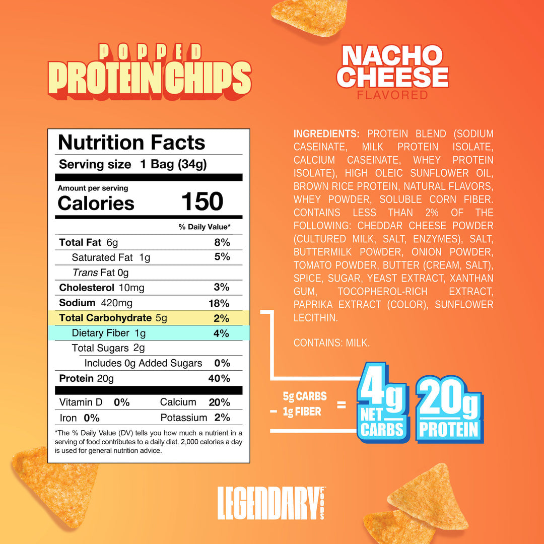 Chips protéinées Legendary Foods (sachet individuel)