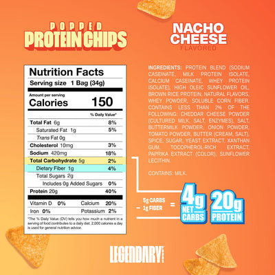 Chips protéinées Legendary Foods (sachet individuel)