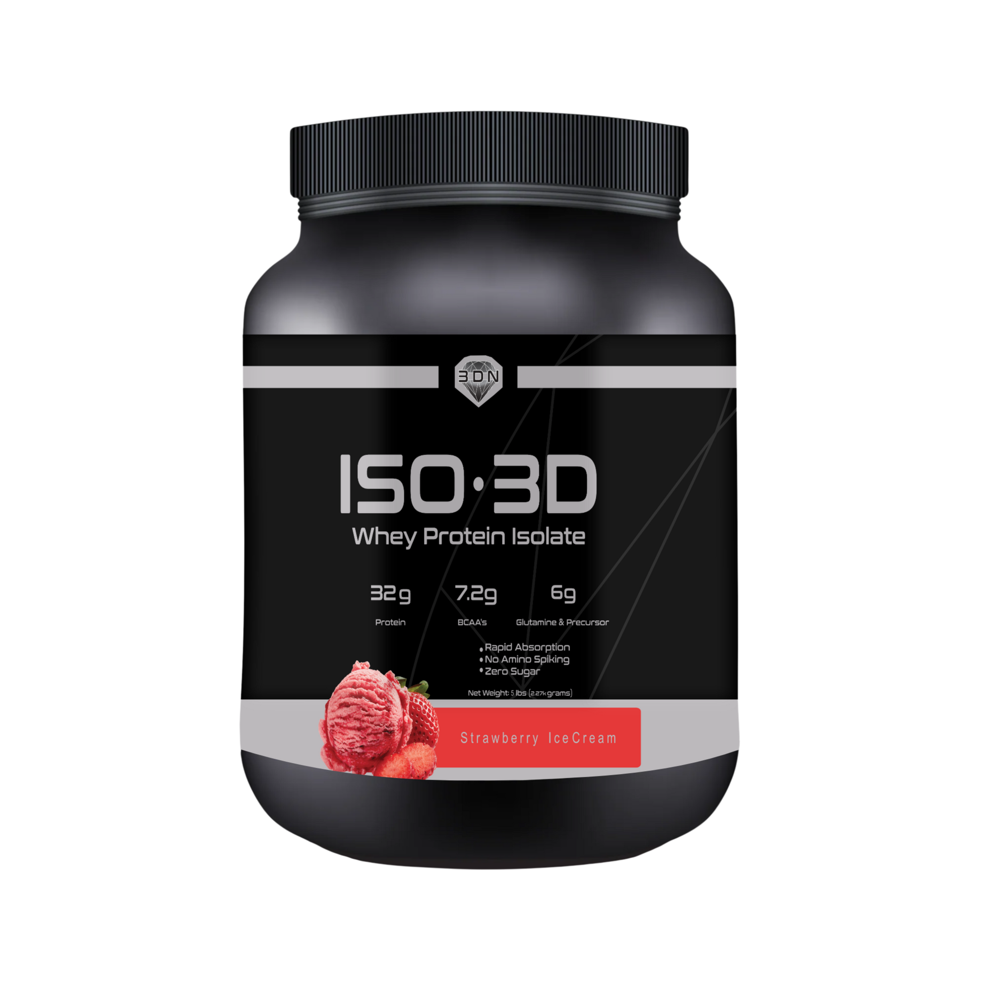 Poudre d'isolat de protéines de lactosérum hydrolysées ISO-3D