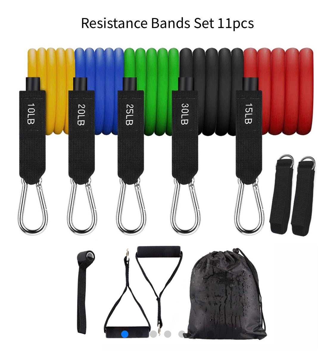 Ensemble de bandes de résistance 11 pièces