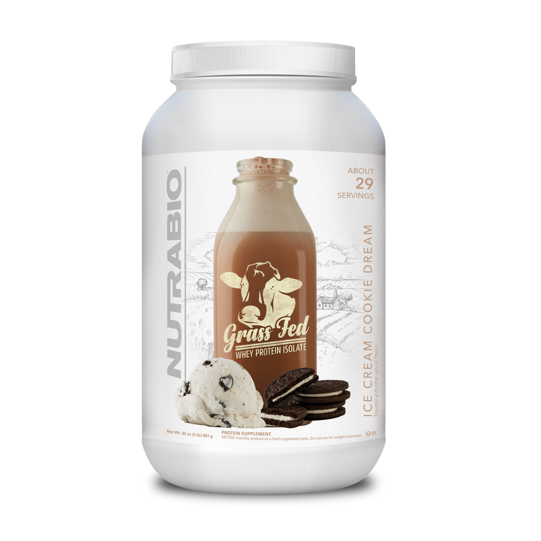 Nutrabio Grass Fed Whey Protein Isolate