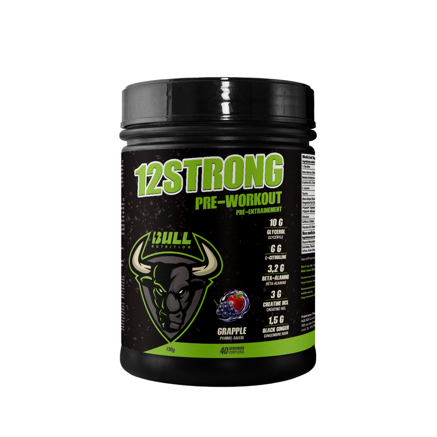 Bull Nutrition - 12 STRONG Pre-Workout - Old Label