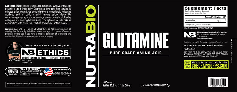 NutraBio Glutamine