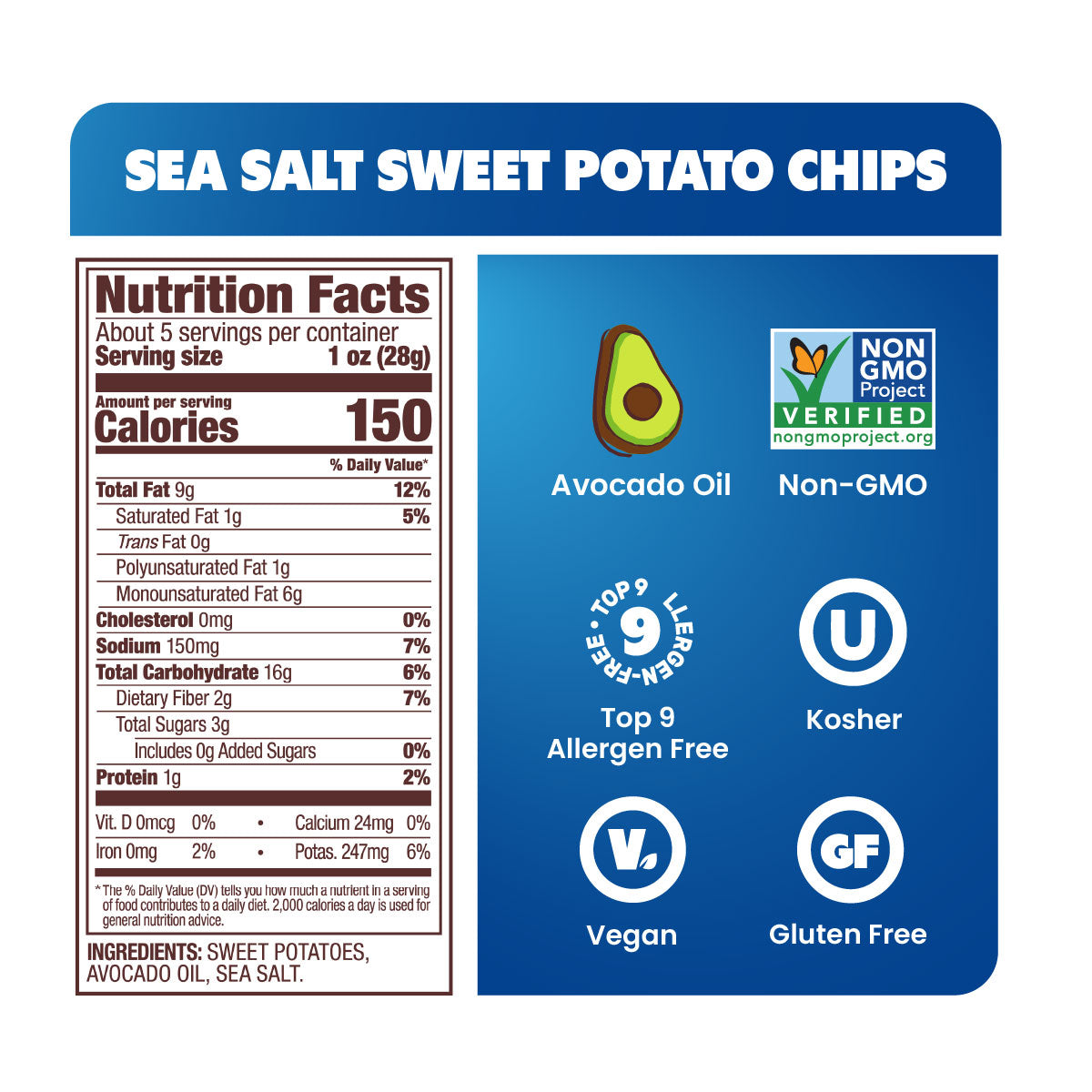 Chips de patate douce Jackson