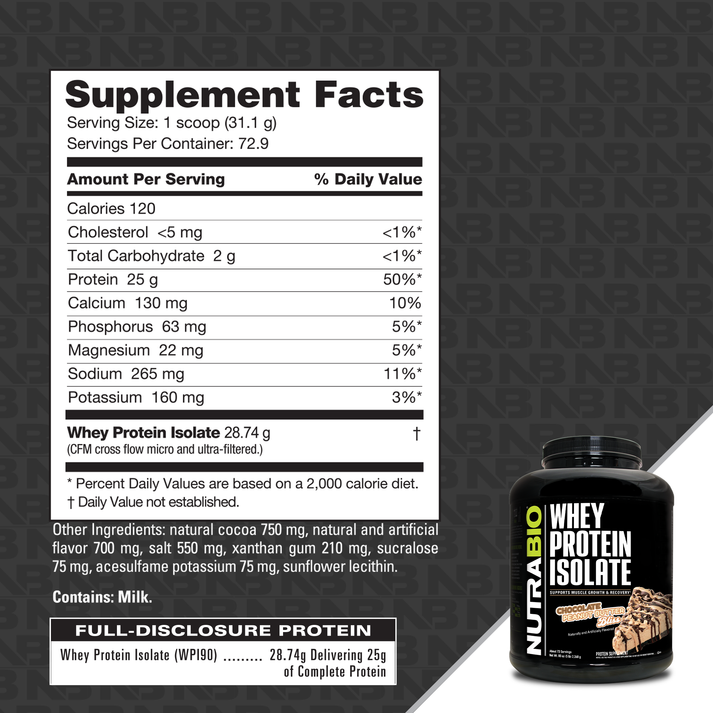 Nutrabio Whey Protein Isolate