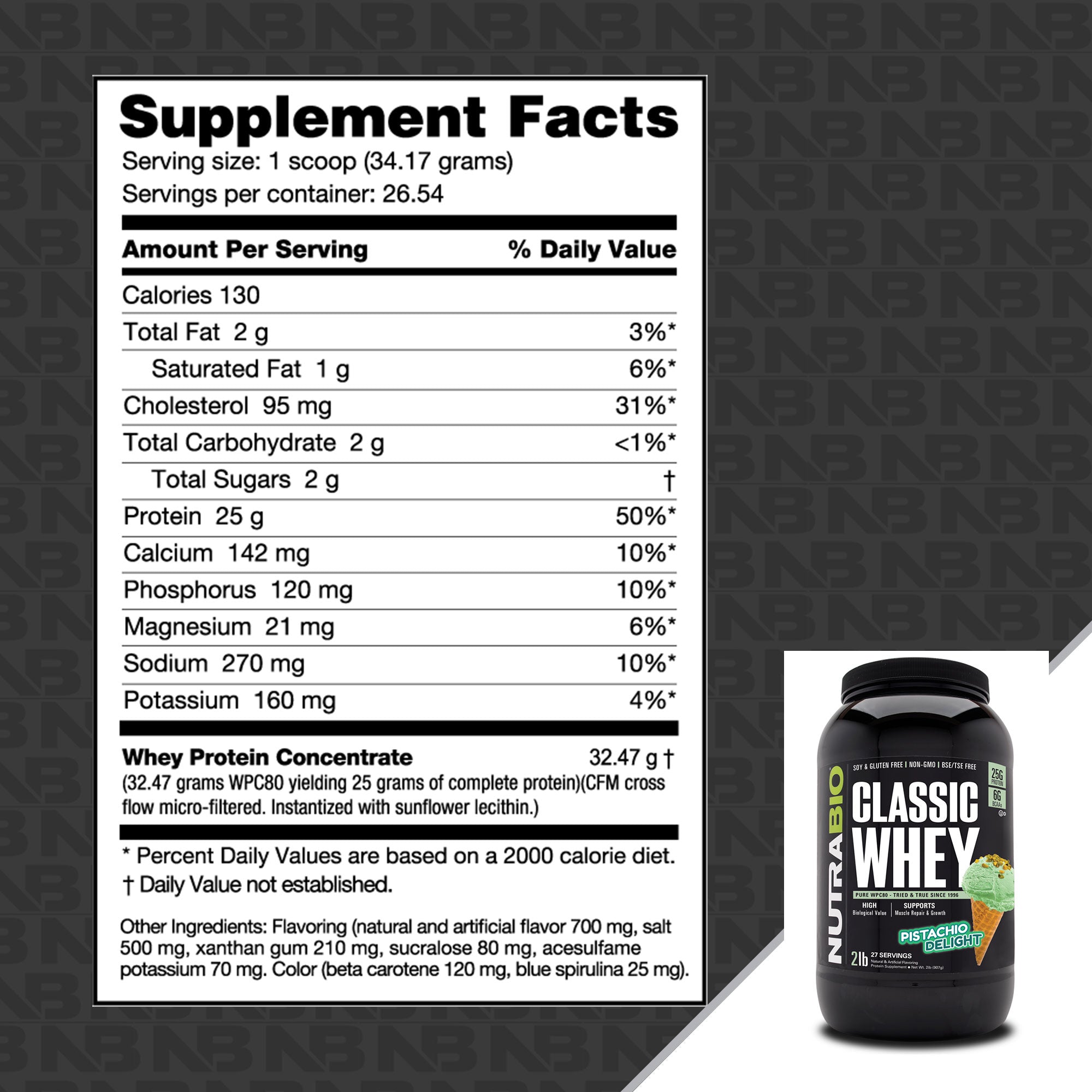 NutraBio Classic Whey Protein