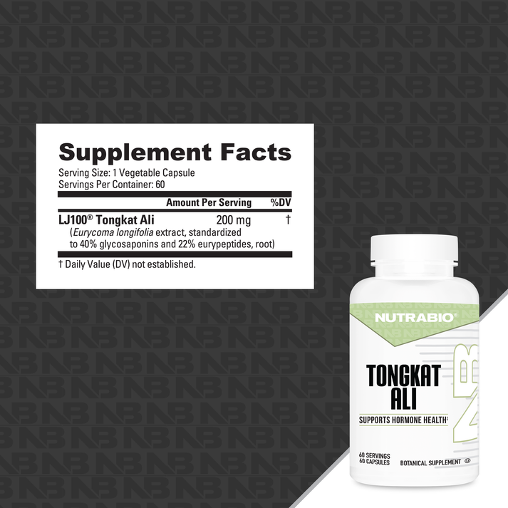 NutraBio Tongkat Ali (LJ100) (200mg) 60 Capsules