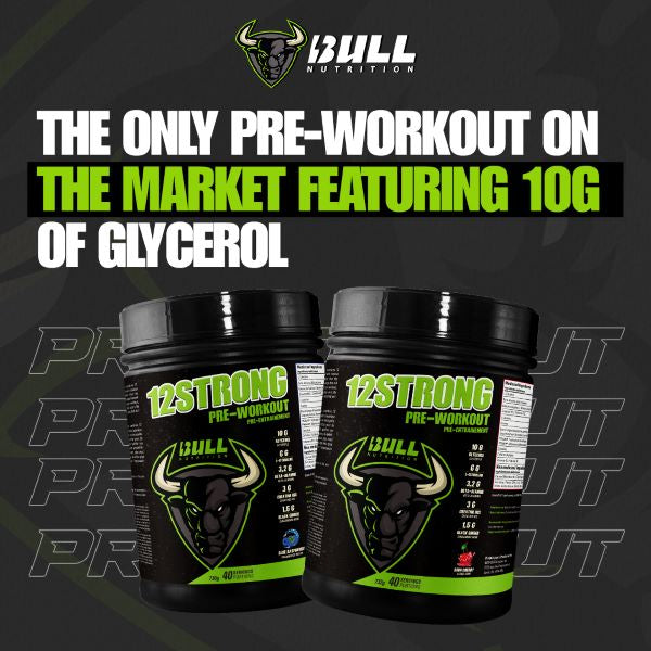 Bull Nutrition - 12 STRONG Pre-Workout - Old Label