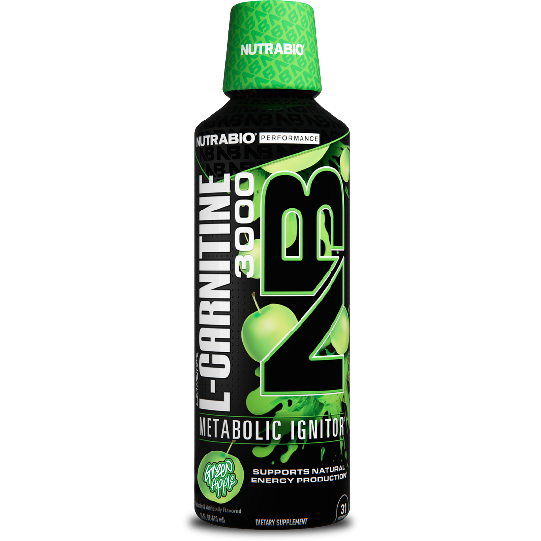 NutraBio Lean Shots - L-Carnitine Liquid Shots