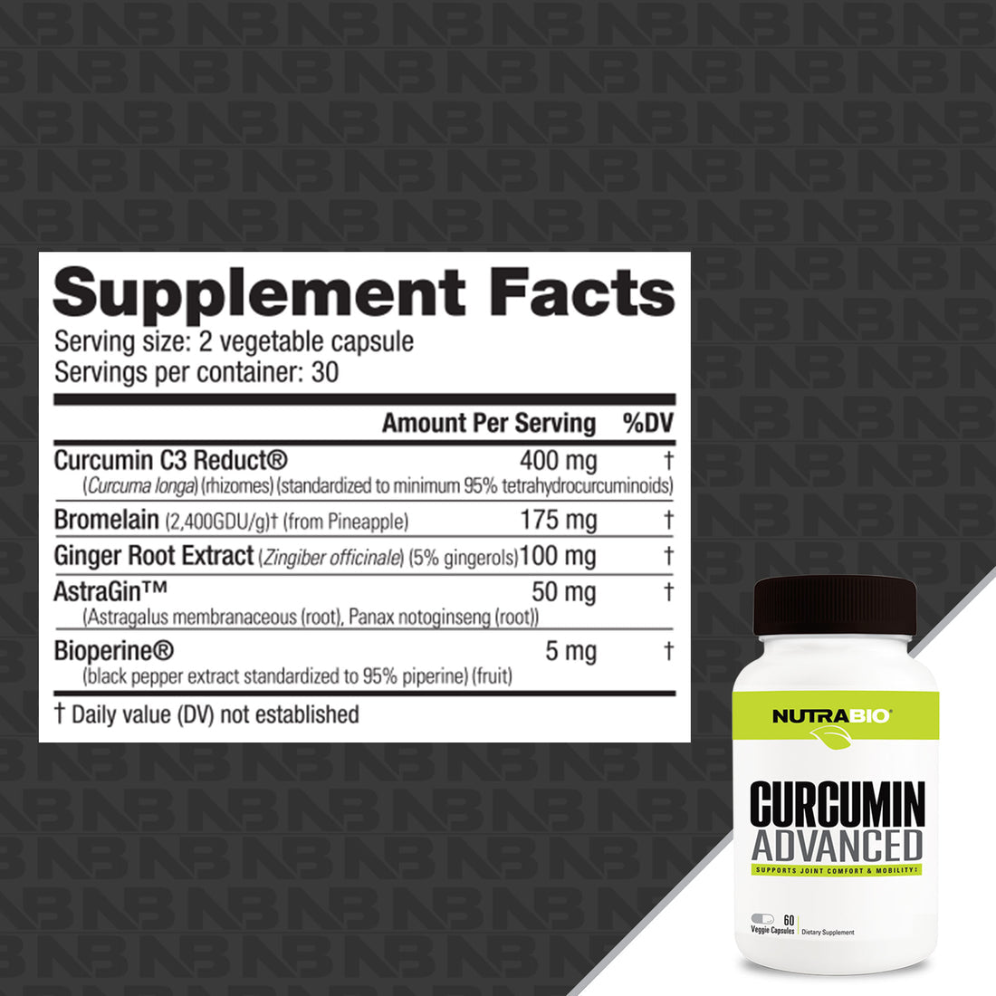 NutraBio Curcumin Advanced