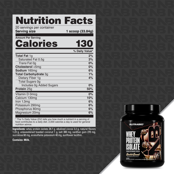 Nutrabio Whey Protein Isolate - 20 serv