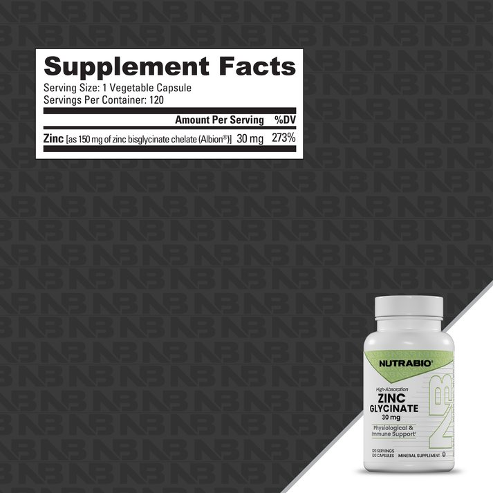 NutraBio Zinc Glycinate