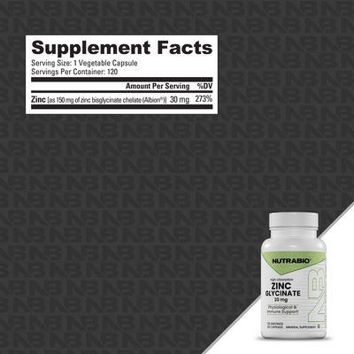NutraBio Zinc Glycinate