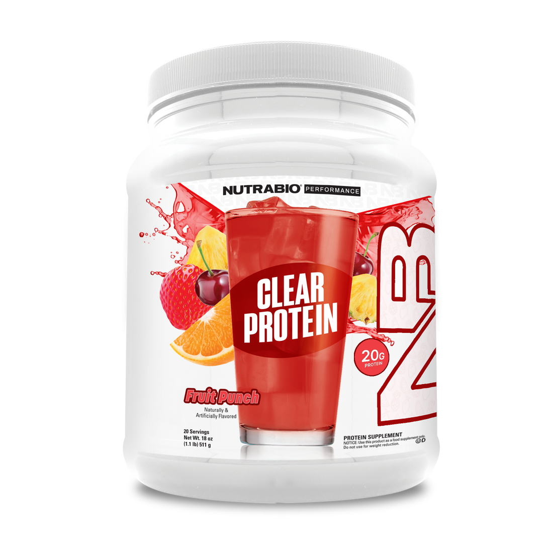 NutraBio Clear Whey Protein Isolate