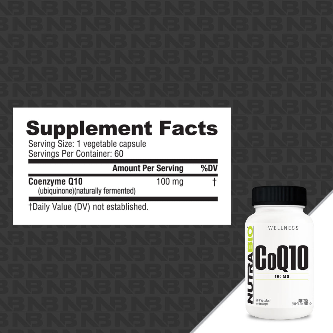 NutraBio CoQ10 (100mg)