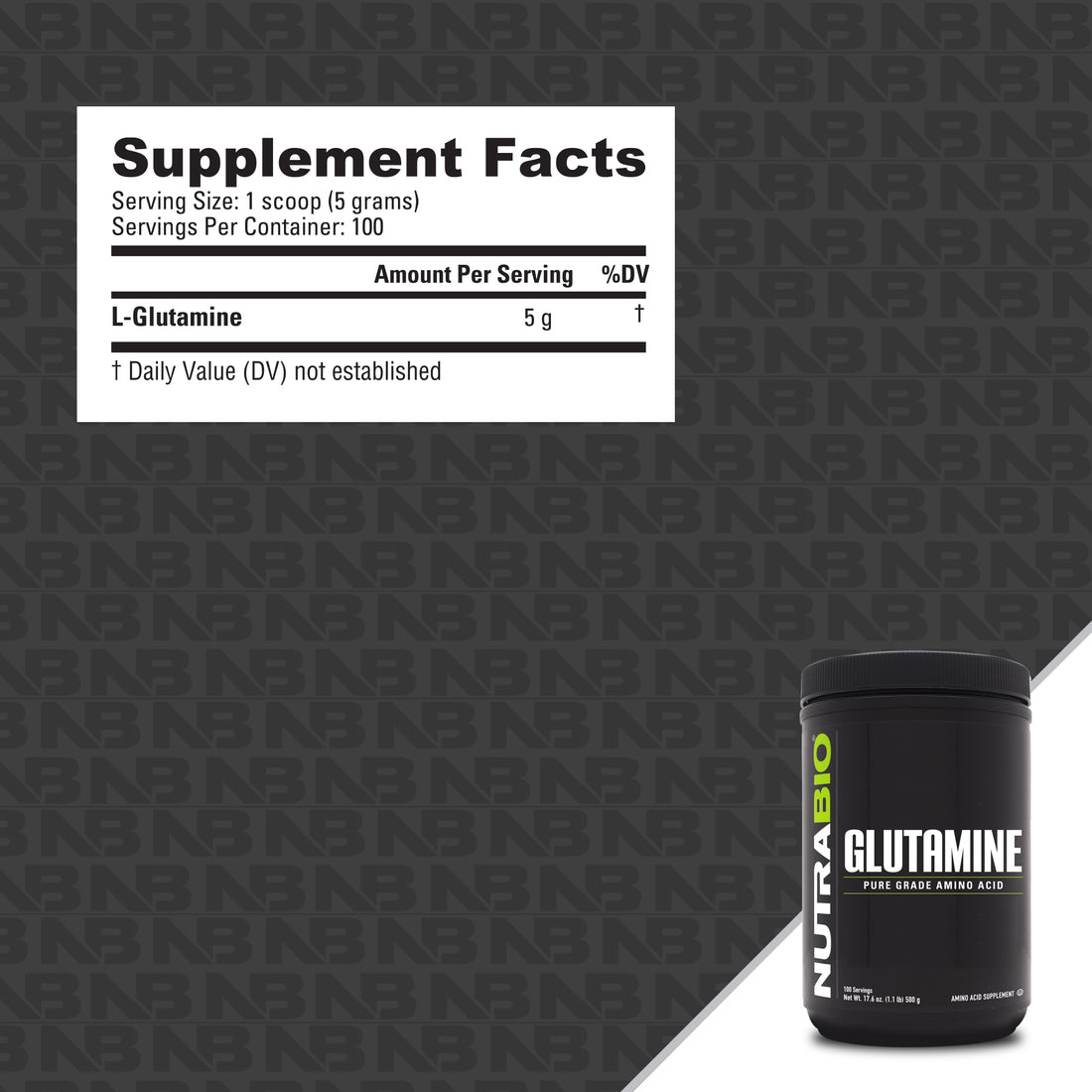 NutraBio Glutamine
