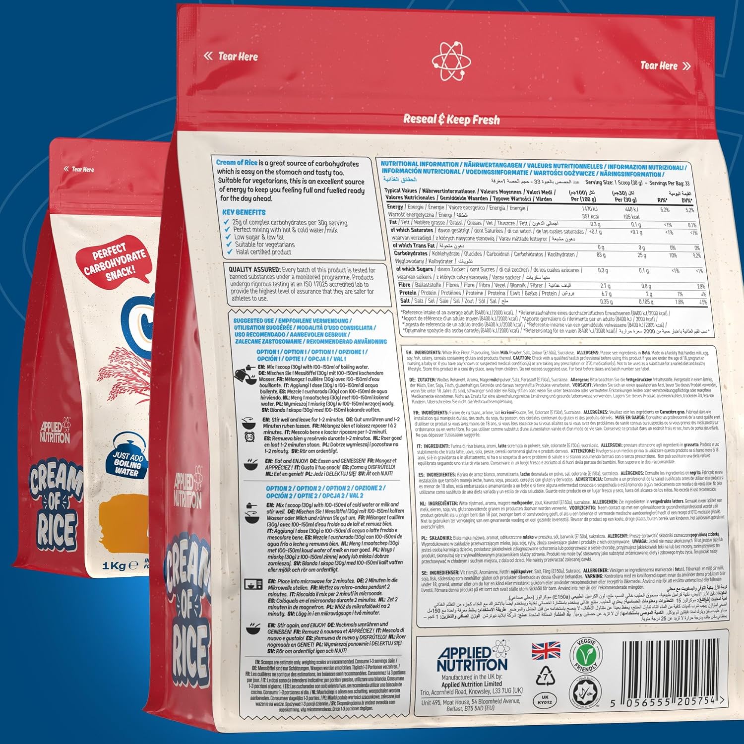 Applied Nutrition Crème de Riz