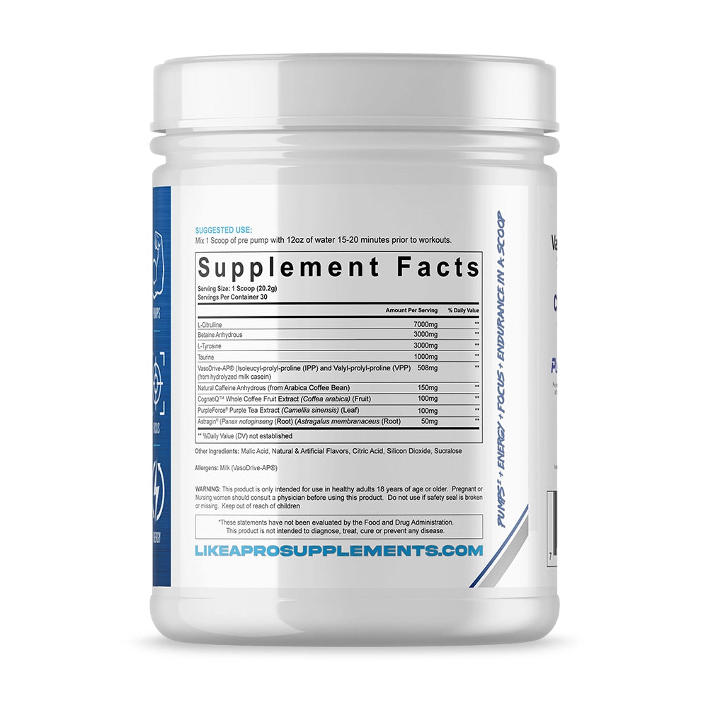 Like A Pro Supps Pump + Focus V4