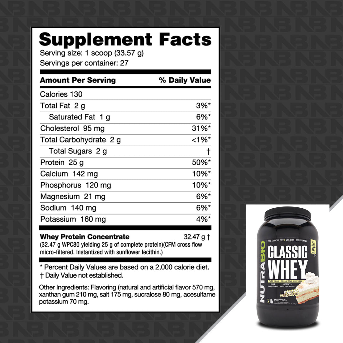 NutraBio Classic Whey Protein