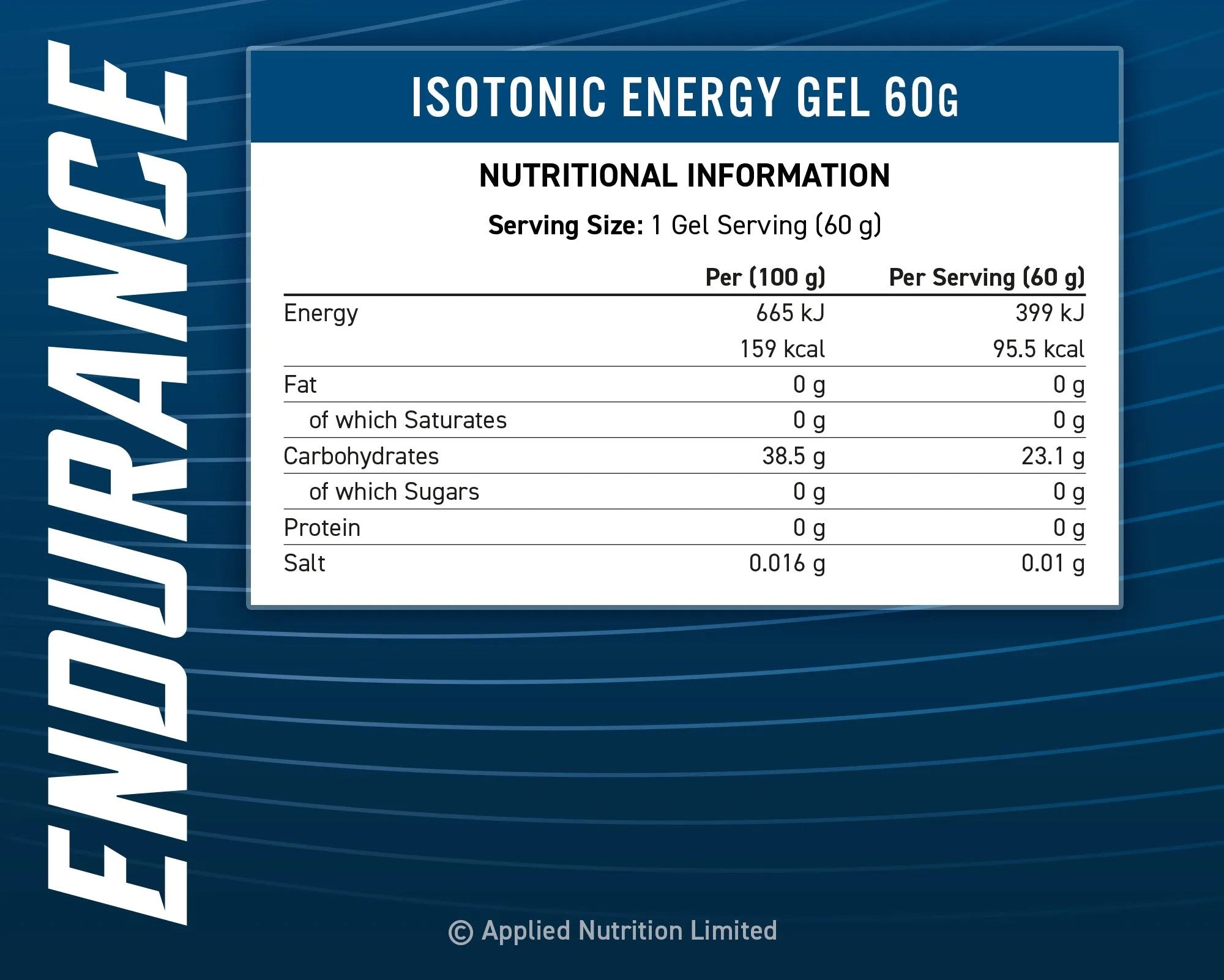 Gel énergétique isotonique