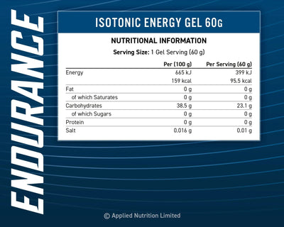 Gel énergétique isotonique