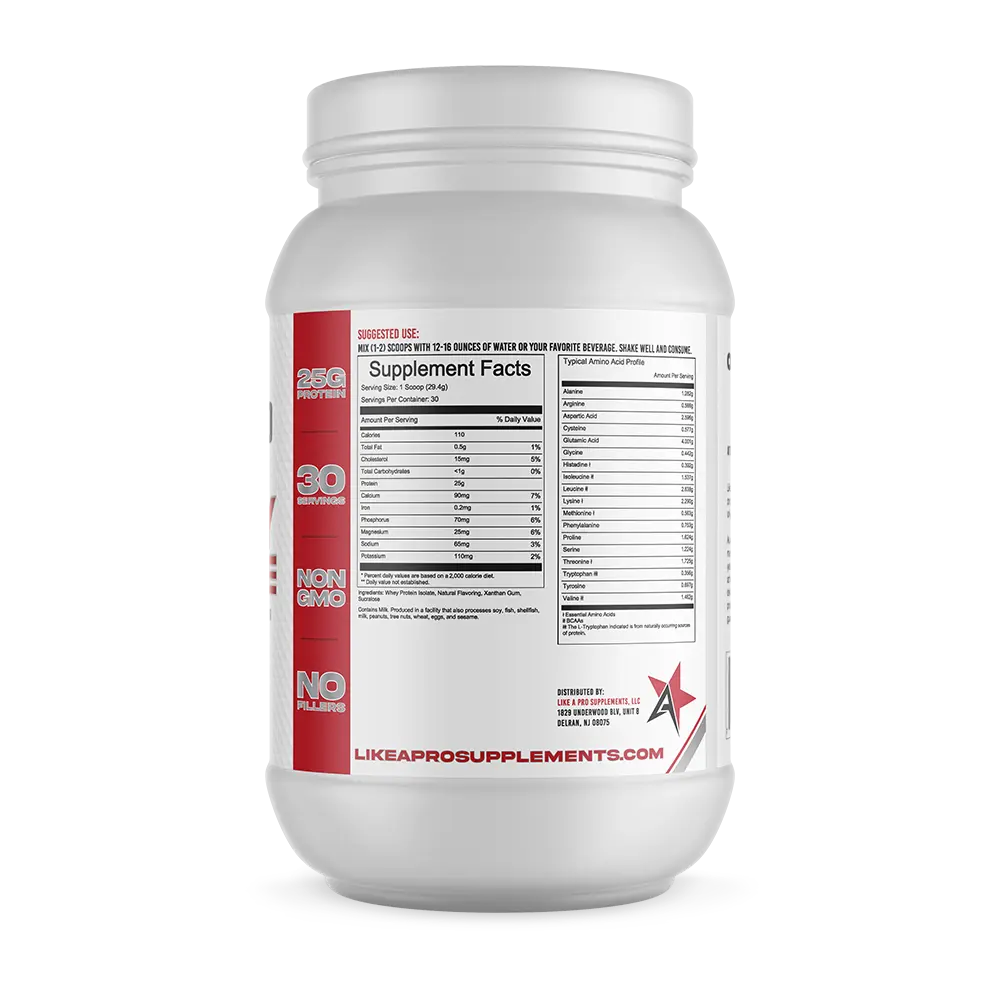 Like A Pro Supps Whey Protein Isolate