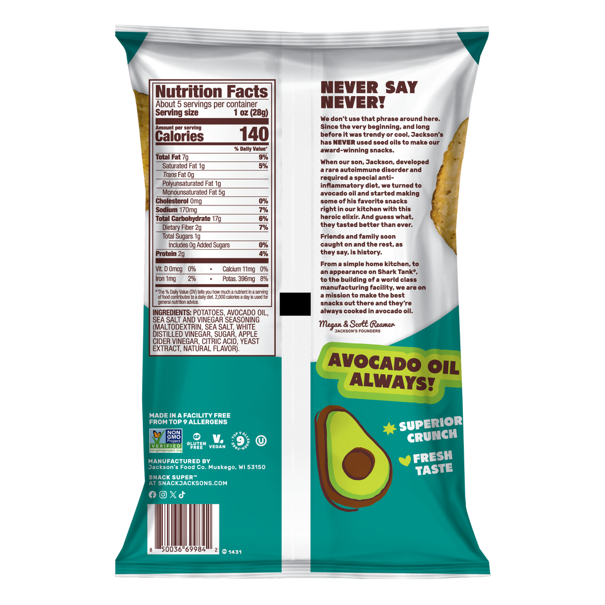 Chips de patate douce Jackson