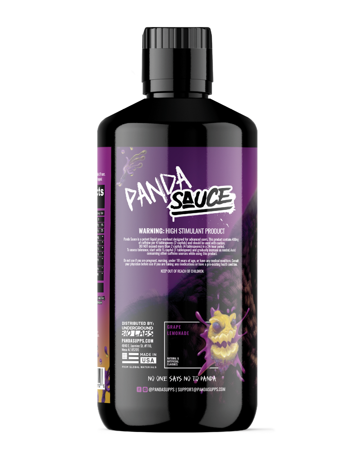 Panda Supps X Pump Sauce Collaboration Liquid Pre Workout
