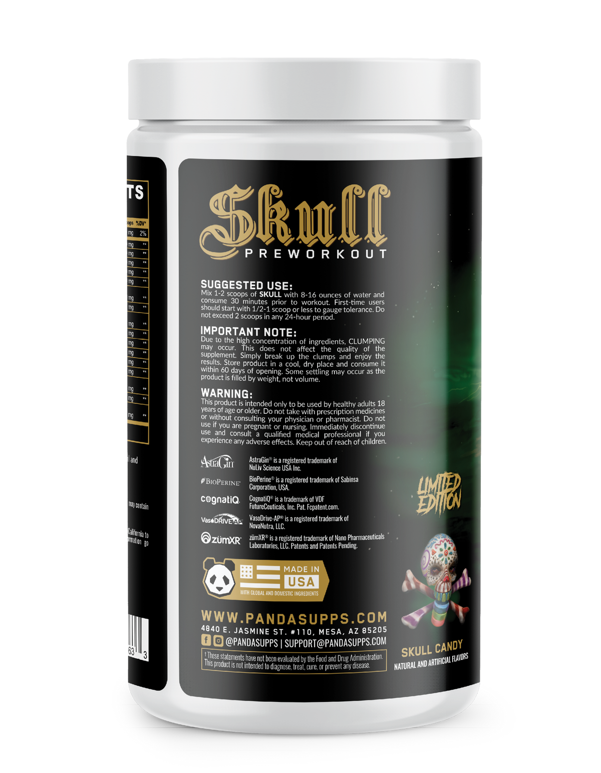 Skull - Limited Edition Pre-Workout (Skull Candy) Lemon Key Lime Cherry
