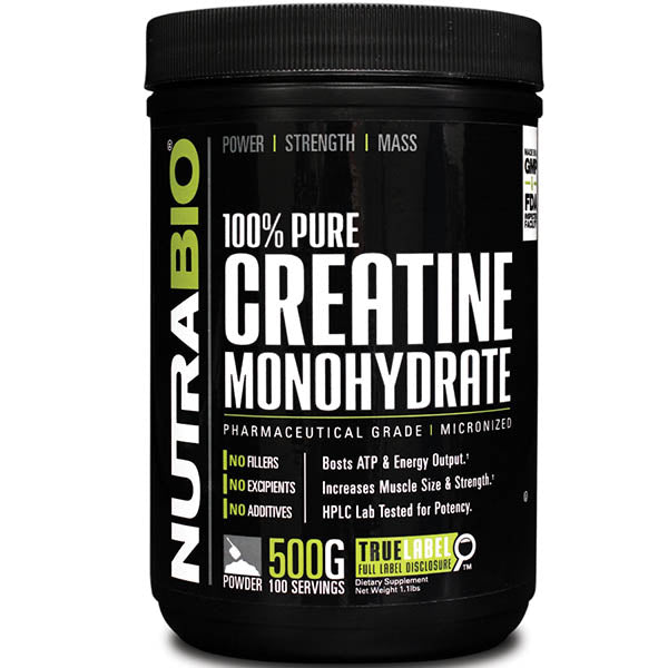 NutraBio Creatine Monohydrate
